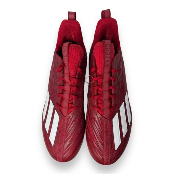 Adidas Adizero Football Cleats Power Red Cloud White GW5058 Size 12.5 - Picture 5 of 7